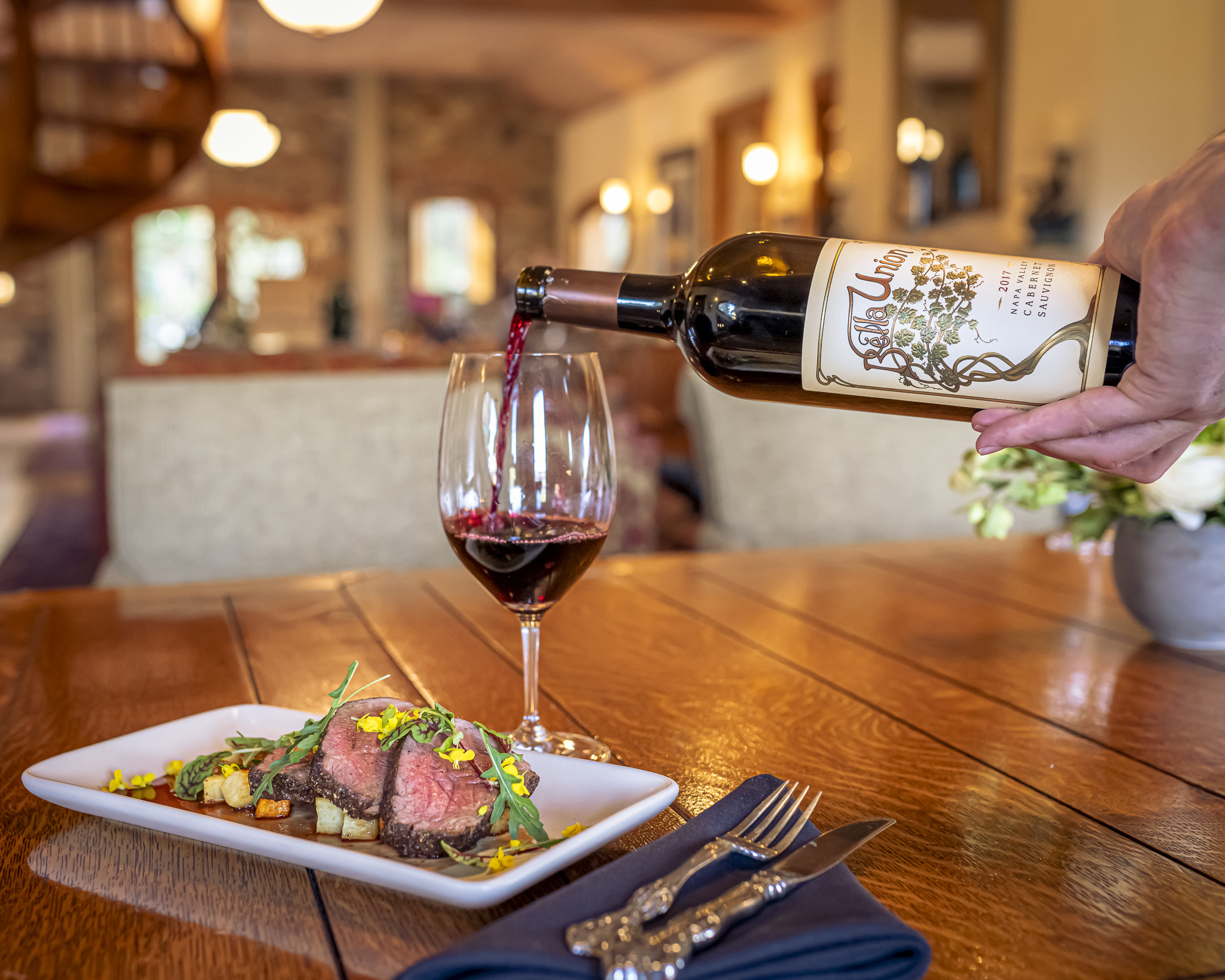 Napa Valley-Inspired Roasted Tenderloin and Cabernet