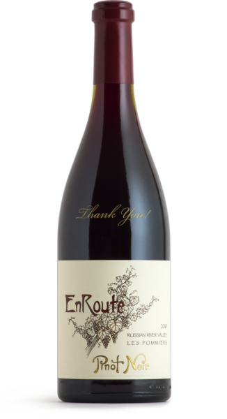 2019 EnRoute Pinot Noir, Russian River Valley, "Les Pommiers" Etched THANK YOU